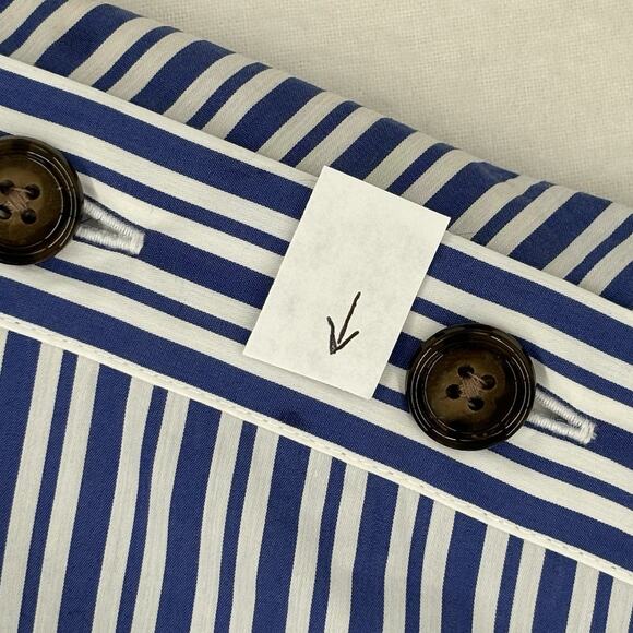 VERONICA BEARD Arabel gathered striped cotton-blend poplin dress Size 6 - Picture 12 of 12